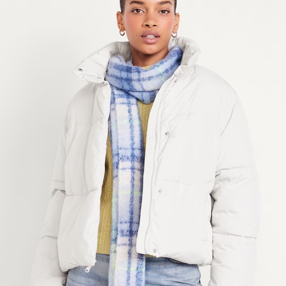NWT OLD NAVY Quilted Puffer Jacket Color SILVER GRAY - Picture 1 of 8